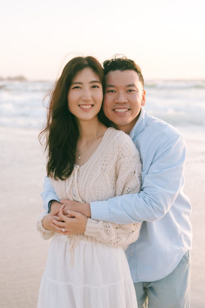 Romantic oceanfront proposal at 17 Mile Drive in Pebble Beach